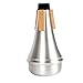 Andoer Trumpet Straight Mute Sourdine Aluminum Alloy Silver Color