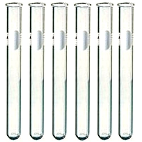 Karter Scientific 6 Pack - 16x150mm Pyrex Glass Test Tubes with Rim and ...
