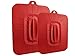 Ari+Ellie Silicone Casserole Dish Lid Cover With Suction | Oven Safe, Rectangular, Red, SET OF 2- XL- 16