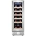 AKDY 18 Bottle Single Zone Freestanding Adjustable Temperature Touch Control Wine Cooler w/ Built-in Compressor