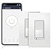 TOPGREENER Smart Light Switch, UL Listed, Neutral Wire Required, Single Pole or 3-Way, No Hub Required, Works with Amazon Alexa and Google Assistant, TGWF15S, 2 Pack