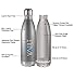 WaterVault Insulated Water Bottle - Stainless Steel Vacuum Thermos Bottles - Cold 24 Hours, Hot 12 Hours - Double Wall Copper Plated