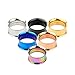 TOPBRIGHT Surgical Stainless Steel Double Flared Tunnels Expander Screw Ear Gauges Tunnels Plugs for Ear
