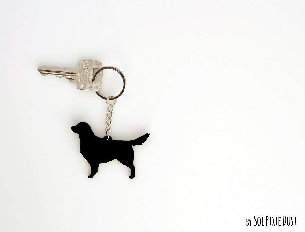 golden retriever key chain