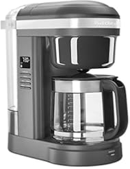 KitchenAid KCM1208DG Spiral Showerhead 12 Cup Drip Coffee Maker, Matte Charcoal Grey