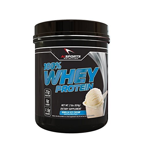 100 Whey Vanilla Ice Cream Protein Powder by AI Sports Nutrition 100
