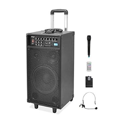 portable sound system on wheels