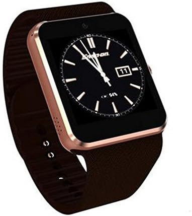 NEW 3G QW08 Smart Watch 1.54 inch Screen Android 4.4 MTK6572 1.2GHz Dual Core 512MB RAM 4GB ROM Bluetooth 4.0 SmartWatch for Android OS (Gold)