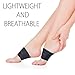 ROXOFIT Arch Compression Sleeve - Plantar Fasciitis Support Bandage - Elastic Copper Band for Flat Feet High Fallen Arches Midfoot Pain - Foot Brace Supporter Wrap Men Women (Violet logo, Small)