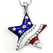 Soulbreezecollection 4th of July Independence Day American USA US Flag Star Necklace Pendant Charm …