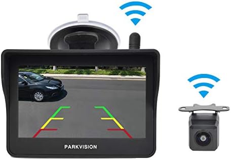 Parkvision デジタルワイヤレスバックカメラとモニターセット 4 3インチ高輝度液晶オンダッシュモニター 水平150 垂直 で歪みが少ない 正像 鏡像切替 ガイドラインon Off切替 上下反転機能 2種類の取付け方に対応 モニター調光機能 強い信号方式 複雑な配線取り回し不要
