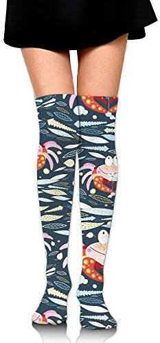 Funny Crab Unisex Casual Sport Athletic Crew Socks Knee Long High Running Socks