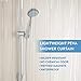 downluxe Clear Shower Curtain Liner 72x72 - PEVA 3 Gauge Light Weight,Waterproof,Odorless with Rust-Resistant Grommets Holes