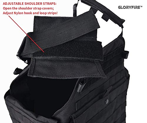 GFIRE Tactical Vest Modular Vest Breathable Combat Training Vest Adjustable Lightweight - Thumbnail 3
