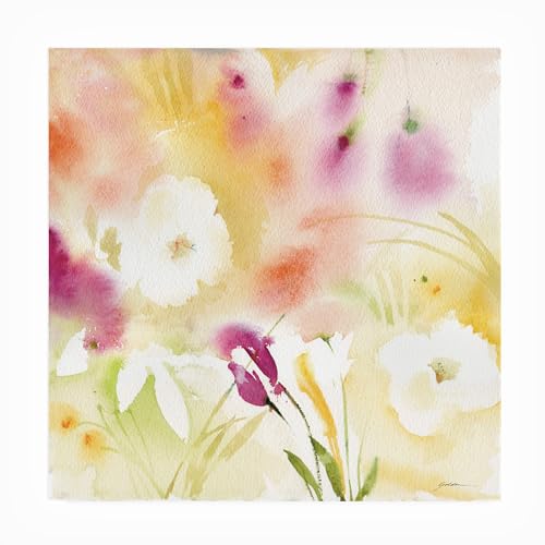 Trademark Fine Art Outdoor Canvas Art - Sheila Golden 'White Blossom Compositio…