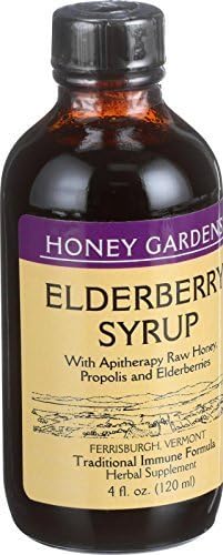HONEY GARDEN ELDERBERRY SYRUP, 4 FO by Honey Gardens Apiaries