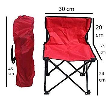 Tallin Portable Folding Camping Chair with Carry Bag for Storage, Travel Made of Steel+Canvas