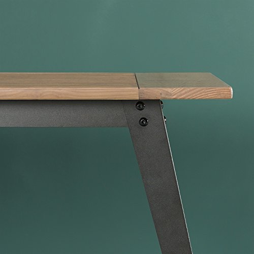 Zinus Wood Metal Coffee Table, 47 in x 23.5 in x 18 in, Brown Pricepulse