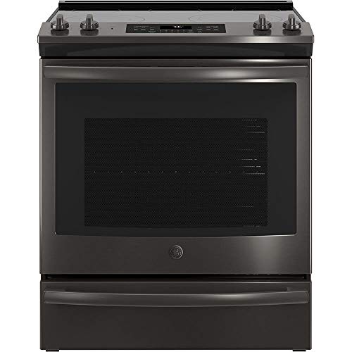 image for GE JS760BLTS 30 Inch Slide-in Electric Range with Smoothtop Cooktop in