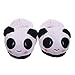 Novelty lovable Panda Household Winter Warm Soft Plush Antiskid Indoor Home Slippers