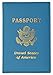 Travel Passport Organizer Holder Credit Card Case Protector Cover Wallet (Baby Blue)