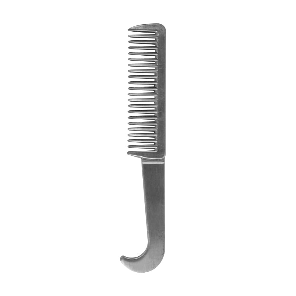 Namvo Aluminum Alloy Horse Comb, Mane and Tail Comb, Horse Grooming Tool, Cattle Comb for Removing Loose Undercoat Knots