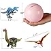 Dinosaur Building Block with Colorful Ball,Plastic Dinos Action Figures for Easter Gift Basket Fillers Surprise Egg with Coin Bank,Dino Playset for Boys Girls Aged 4,5,6,7,8,9