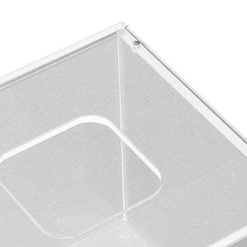 Doublelife Facial Tissue Dispenser Square Box Cover Holder Clear Acrylic Napkin Storage Box 4.92 x 4.92 x 4.72inch for Bathroom, Kitchen and Office Room - Thumbnail 5