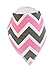 Emma Claire's Houseware PREMIUM Bandana Drool Bibs 100% Cotton - fleece lining - Snaps - 4 Pack for Girls Absorbent Versatile Perfect Bibs For Drools Teething and Spit Ups Great Baby Shower Gift