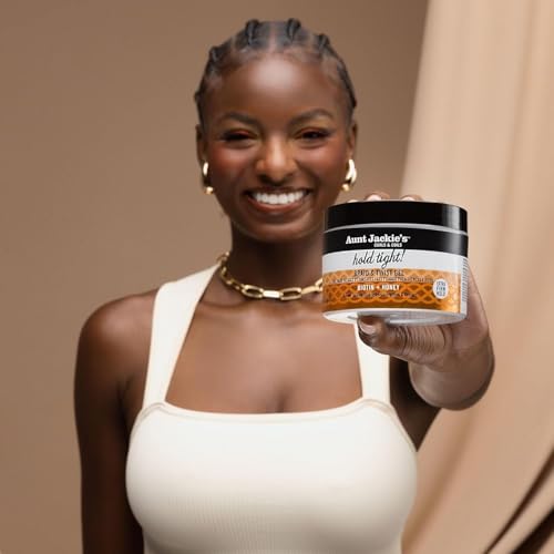 AUNT JACKIE’S AWARD-WINNING BRAID + TWIST COLLECTION HOLD TIGHT BRAID & TWIST GEL WITH EXTRA FIRM HOLD, 7.5OZ