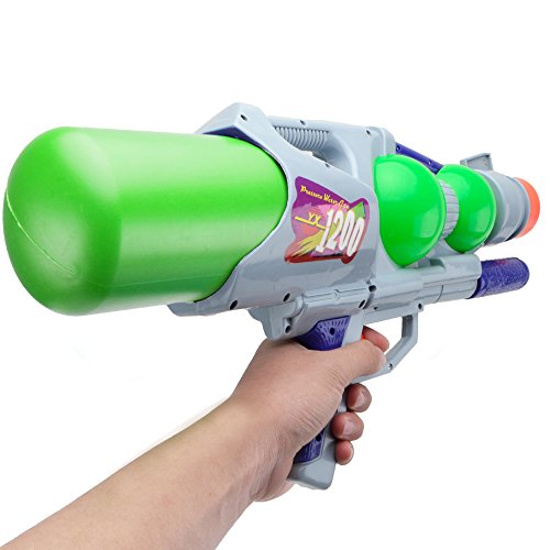 WISHTIME Super Blaster Water Pistol Gun Soaker Water Guns Big for Adult Aqua Blaster Soaker Water Squirt Gun for Kids Hot Summer Water Games 1200ml(Color May Vary) - Thumbnail 2