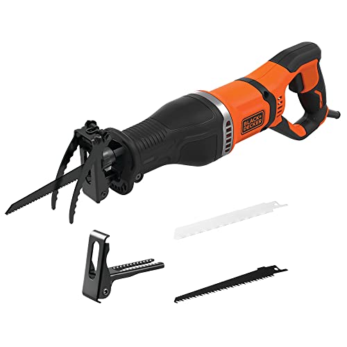 Sierra de sable 750 W, Velocidad variable, 2800 rpm, Profundidad del cabezal ajustable, Cambio de hoja sin herramientas, Soporte de rama desmontable, Incluye 2 hojas, BES301-QS