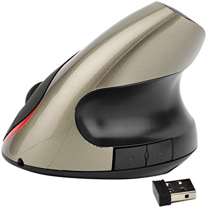 FotoFo Wireless Ergonomic 2.4G Vertical 5 Button Mouse (Grey)