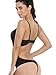 LAZAWG Women/'s U Plunge Molded Cup Body Suit Backless Shapewear Body Brief, Black, Large / 36