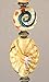 Sweep of Prairie Wheat Cream Lampwork Glass Ceiling Fan Pull Chain