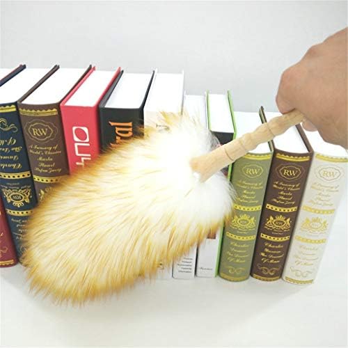 Alisy Lambs Wool Feather Dusters - for Clean Wool Dust Mites Cleaning Dusting Brush, Household PracticalSoft Wools - Comfortable Grip Natural