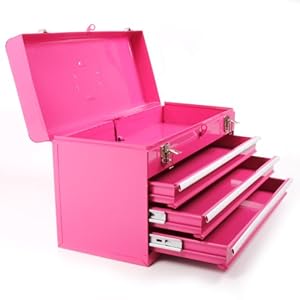 pink 3 drawer organizer