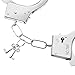 meekoo 6 Pieces Stainless Steel Metal Handcuffs Toy Handcuff Cosplay Prop with Keys for Cosplay Police, Fancy Dress Ball, Halloween Party Prop