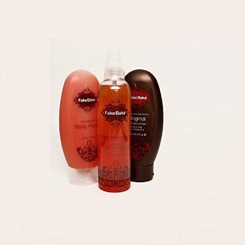Fake Bake Fake Bake Self Tanning Tri Pack Kit - Self Tanning Lotion 6 oz, Passion Fruit Body Polish 6 oz and Skin Smoothie 8 oz