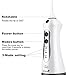 QQcute Cordless Water Flosser Portable Oral Irrigator Teeth Cleaner Rechargeable Anti Leakage 3-Mode 200ML Water Tank Waterproof Design