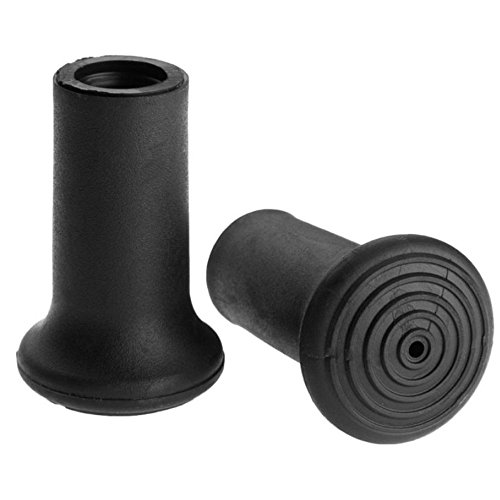 Komperdell Rubber Regular Walk Tip for Trekking Pole, Black