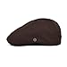 VOBOOM Cotton Flat Cabbie Hat Gatsby Ivy Irish Hunting Newsboy Cap (Coffee)