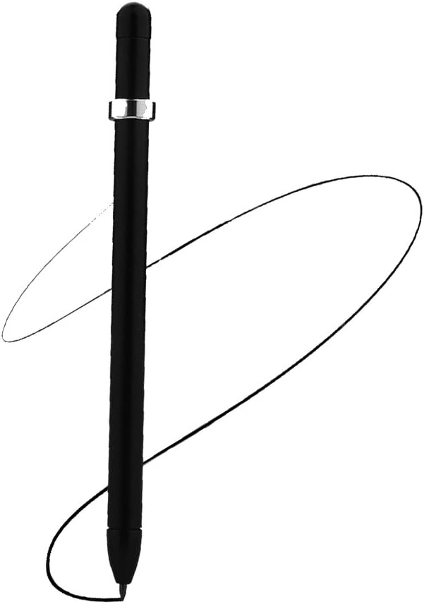 Mechanical Magnetic Pencil 2.0mm Sketch Pencils with 12 x Refill Anodised Surface Finish for Kids Sketching, Black