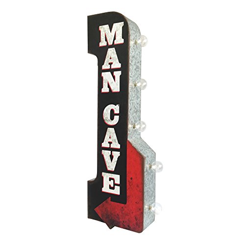 Sign of the times led lighted man cave arrow sign, two …