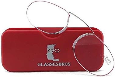 GLASSESBROS Pince Nez Style Nose Resting Pinching Reading Glasses Readers for Men and Women to go everywhere