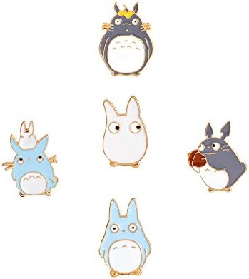 4PCS/Set Kawaii Cartoon My Neighbor Totoro Brooches Pins Girl Jeans Bag