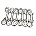 Set of 6 Nickel Plated Double Ended Bolt Snaps Bolt Trigger Chain Hook for for Agricultural, Equine, Home, Garage Use