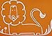 Modern Twist Bucket-Bib 100% Food-Grade Silicone, Waterproof and Reusable, Dandy Lion – Orange