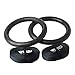 Foldable Fitness Gymnastic Rings - Set of (2) - Fully Adjustable Straps with Metal Buckles. Excellent for Pull Up Exercise or Olympic Gym Crossfit Training. Great for Dips and Full Body Strength.