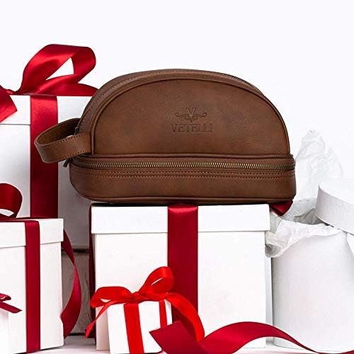 Leather Toiletry Bag For Men. Our Dopp Kit Comes With 2 Silicone Travel Bottles And Is A Perfect Gift And Travel Accessory For Men 2 Leather Toiletry Bag For Men. Our Dopp Kit Comes With 2 Silicone Travel Bottles And Is A Perfect Gift And Travel Accessory For Men